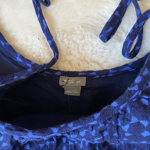 Aerie Tiered Lace Trim Printed Romper - Picture 4 of 6